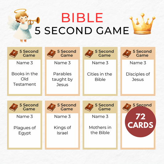 Bible 5 Second Game - Digital Download
