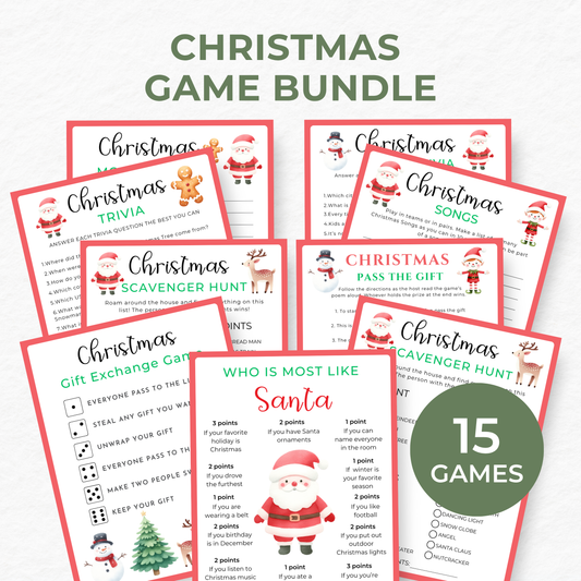 Christmas Party Game Bundle - Digital Download