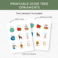 Jesse Tree Ornaments - Advent Printable Decorations - Digital Download