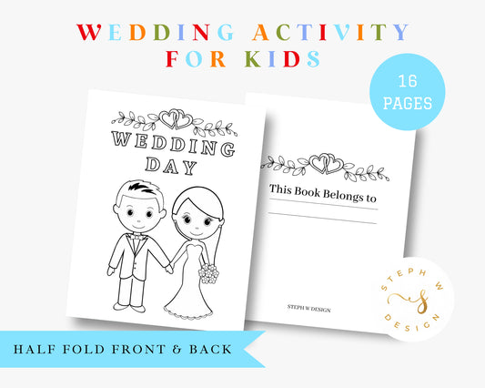 Kids Wedding Activity Book