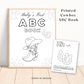 Printed 5x7 Cowboy Baby Shower ABC Coloring Book, Baby's First ABC Book