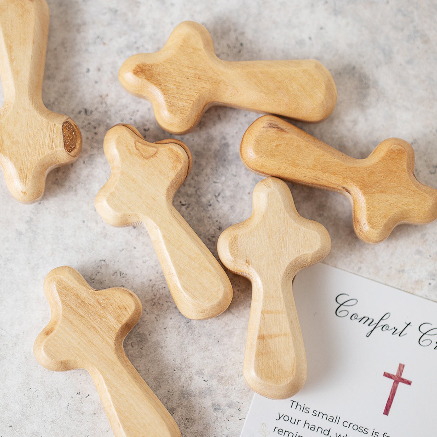 Holy Land Olive Wood Comfort Cross