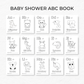 Baby Shower ABC & 123 Book Coloring Activity - Printed 5x7" Bundle