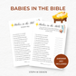 Babies in the Bible Game - Digital Download