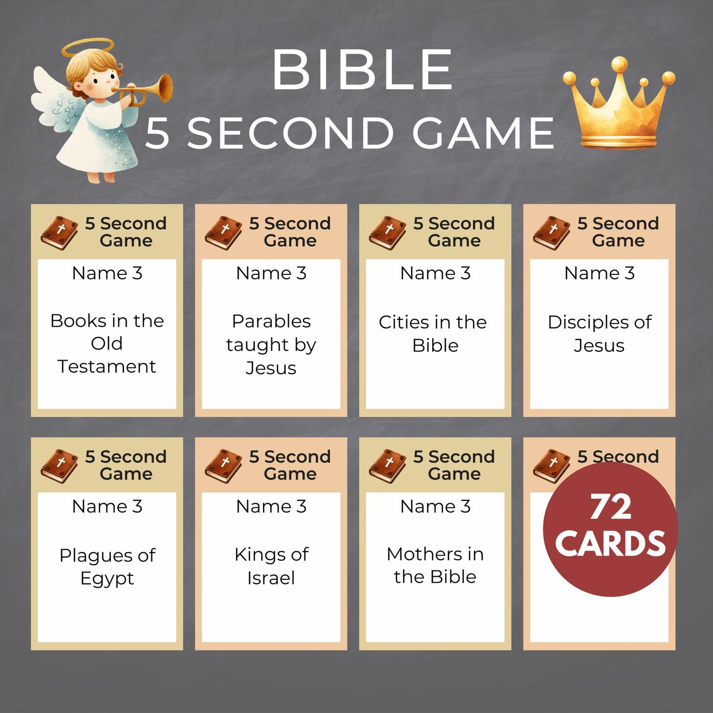 Bible 5 Second Game - Digital Download