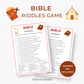 Bible Riddles Game - Digital Download