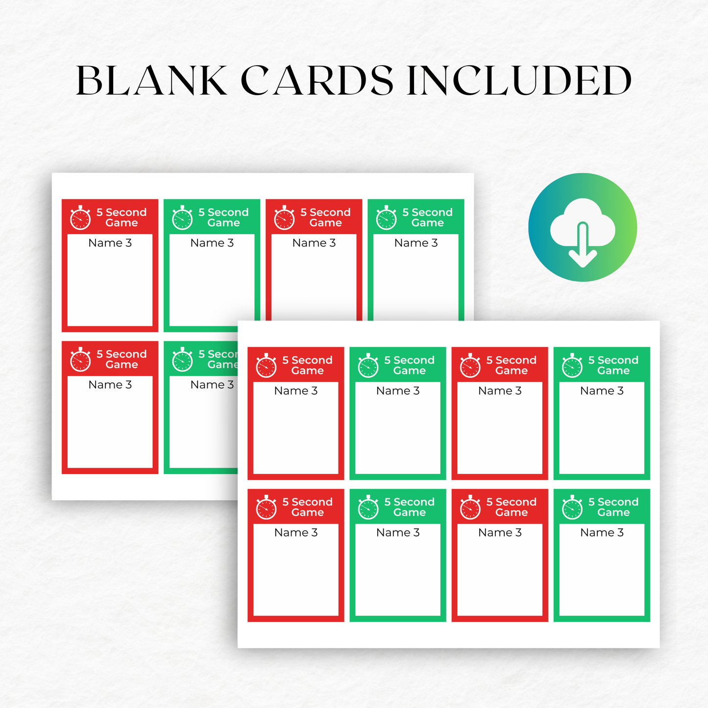 Christmas 5 Second Game - Digital Download
