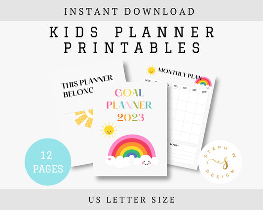 Printable Kids Goal Planner