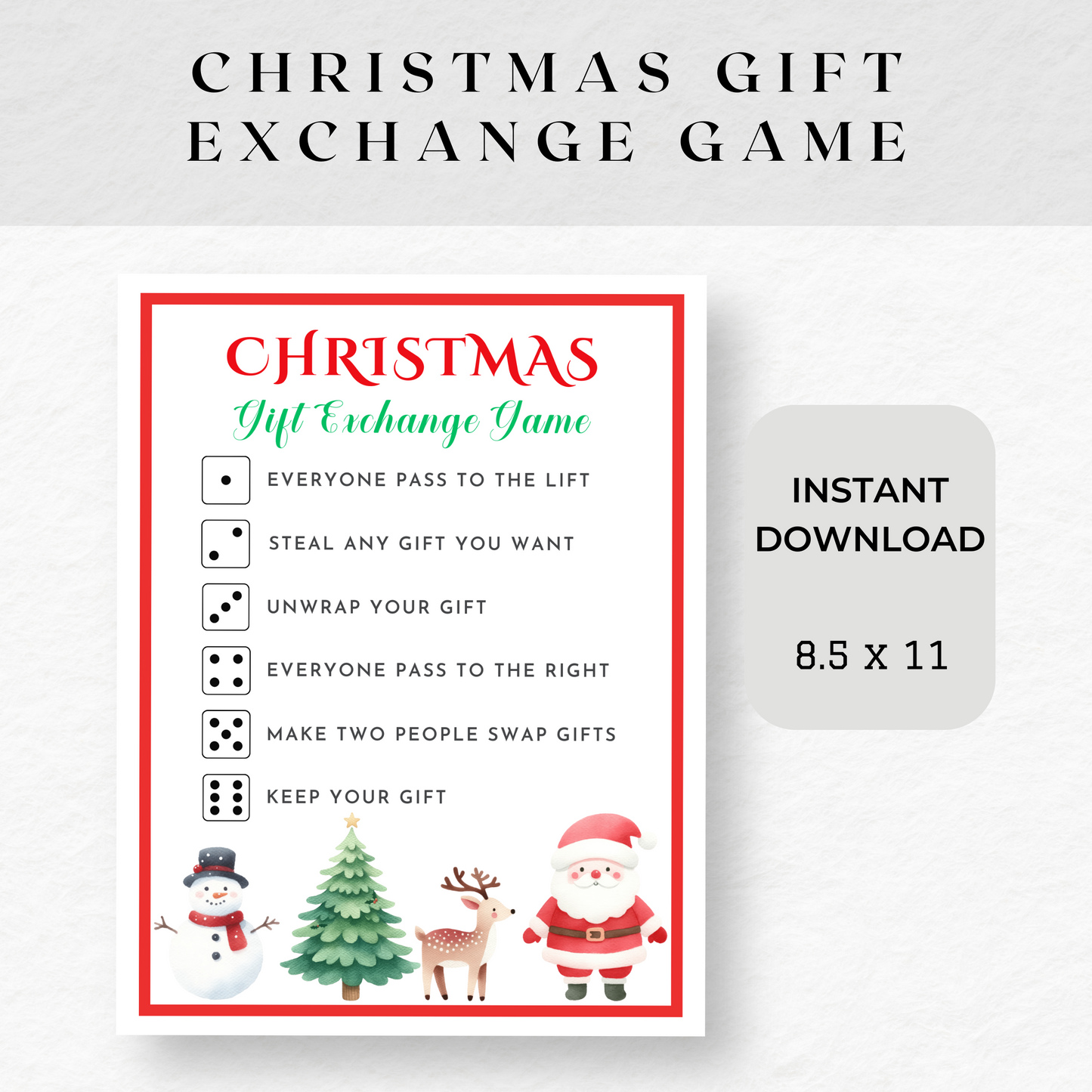 Christmas Gift Exchange Party Game