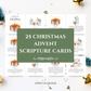 Printable Advent Scripture Cards, Christmas Countdown Calendar