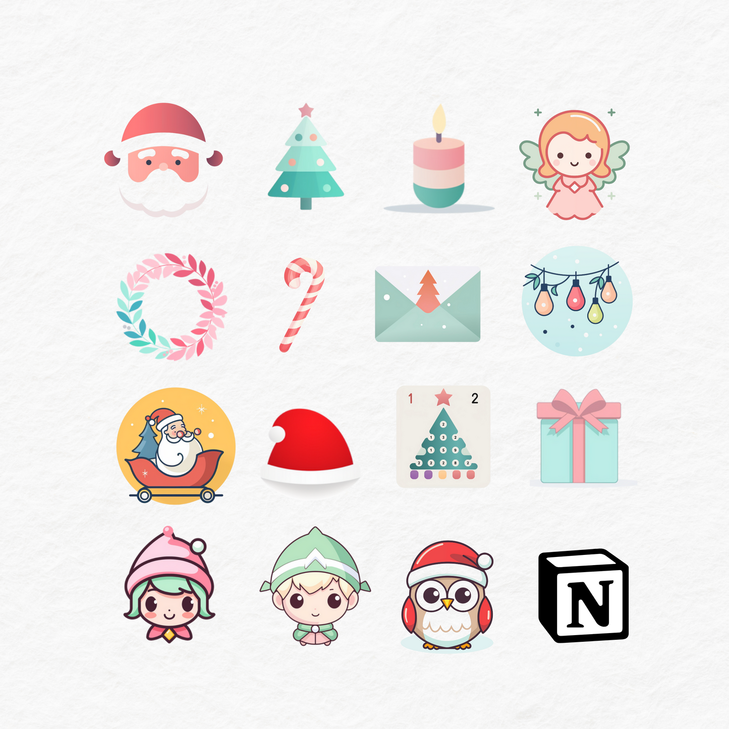 Notion Icons - Christmas Notion Icons