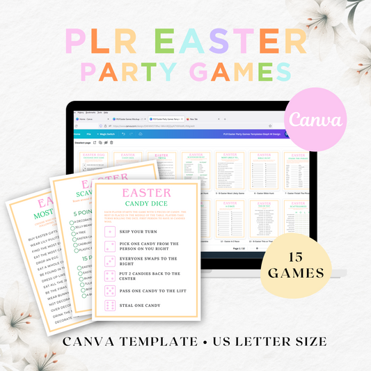 PLR - Easter Party Games Template (Commercial Use)