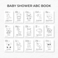 Printed 5x7 Baby Shower ABC Coloring Book