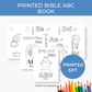 Printed 5x7 Bible ABC Book, Baby Shower ABC Coloring Book