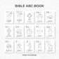 Printed 5x7 Bible ABC Book, Baby Shower ABC Coloring Book