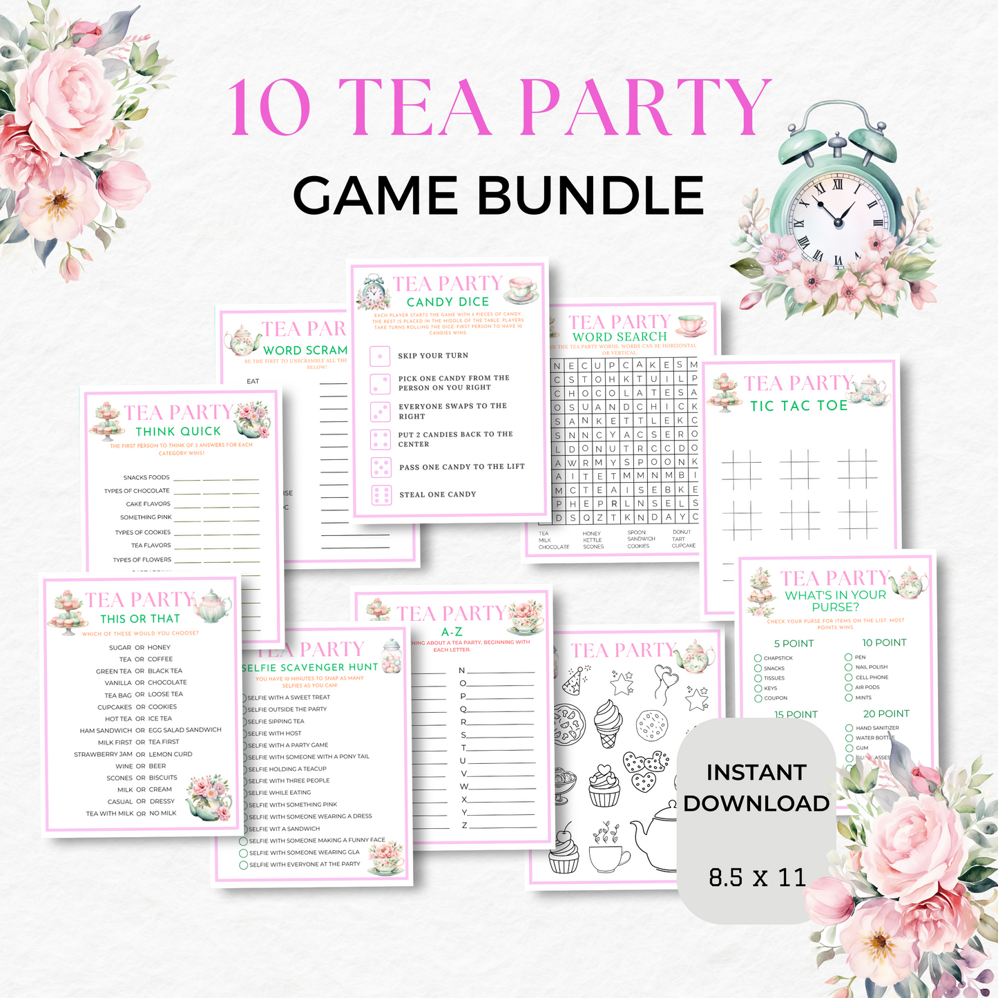 Tea Party Games Bundle