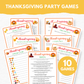 Thanksgiving Party Game Bundl- Digital Download