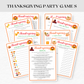 Thanksgiving Party Game Bundl- Digital Download
