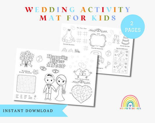 Kids Wedding Activity Mat