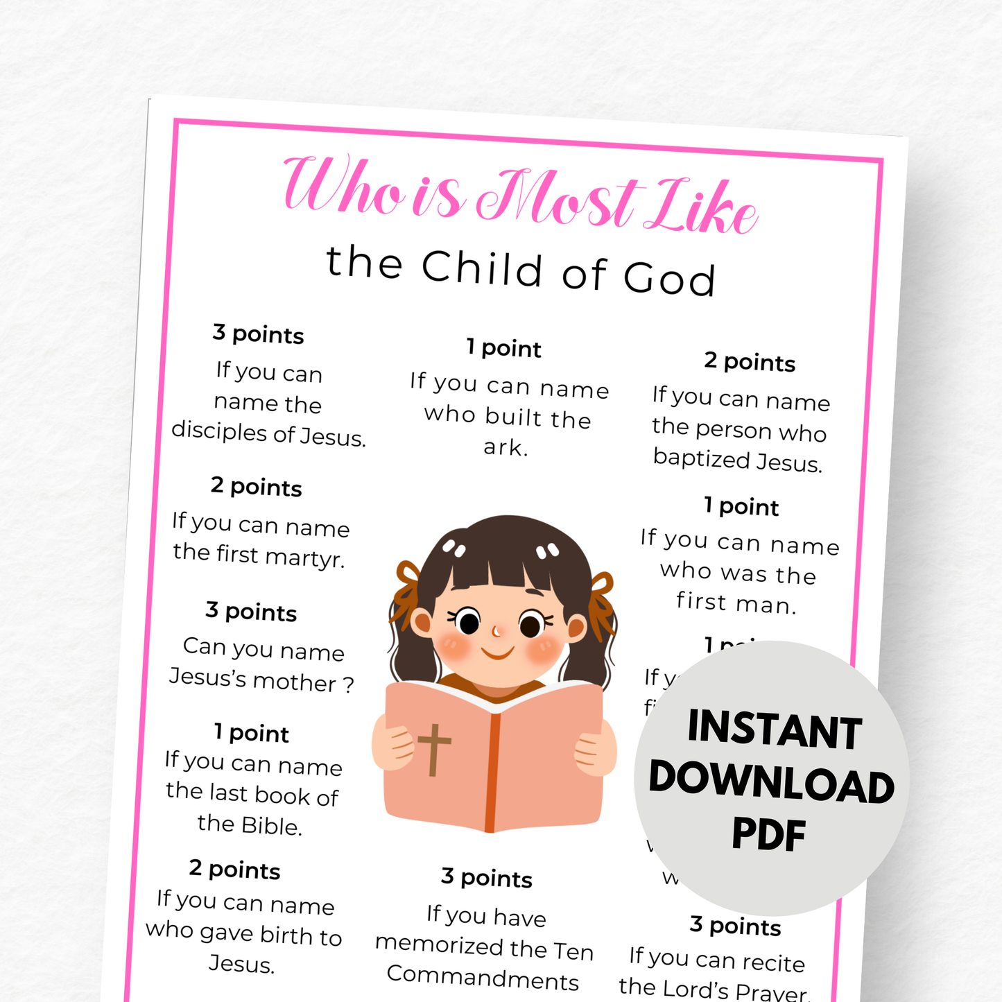 Who is Most Like Child of God Game - Digital Download