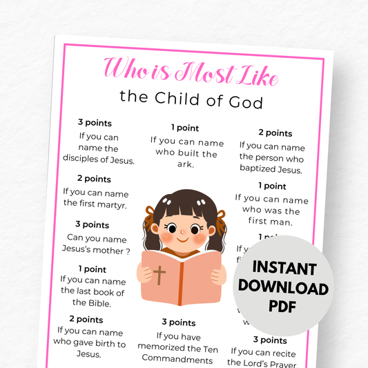 Who is Most Like Child of God Game - Digital Download